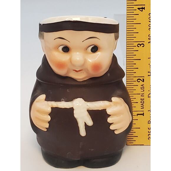 VTG Goebel Friar Tuck Monk Mini Creamer West Germany Hummel 4” Padres - Picture 6 of 7